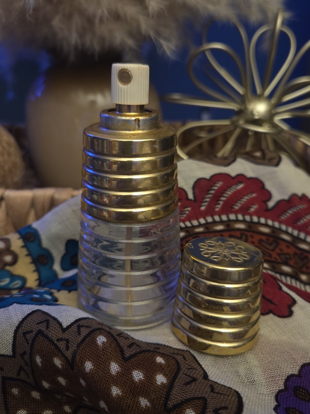 Vintage Avon Charisma Spray Essence Empty Perfume Gold Tone Atomizer Bottle